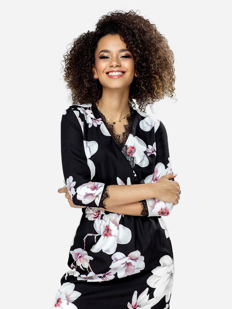 لباس میدی با گلدوزی گلدار