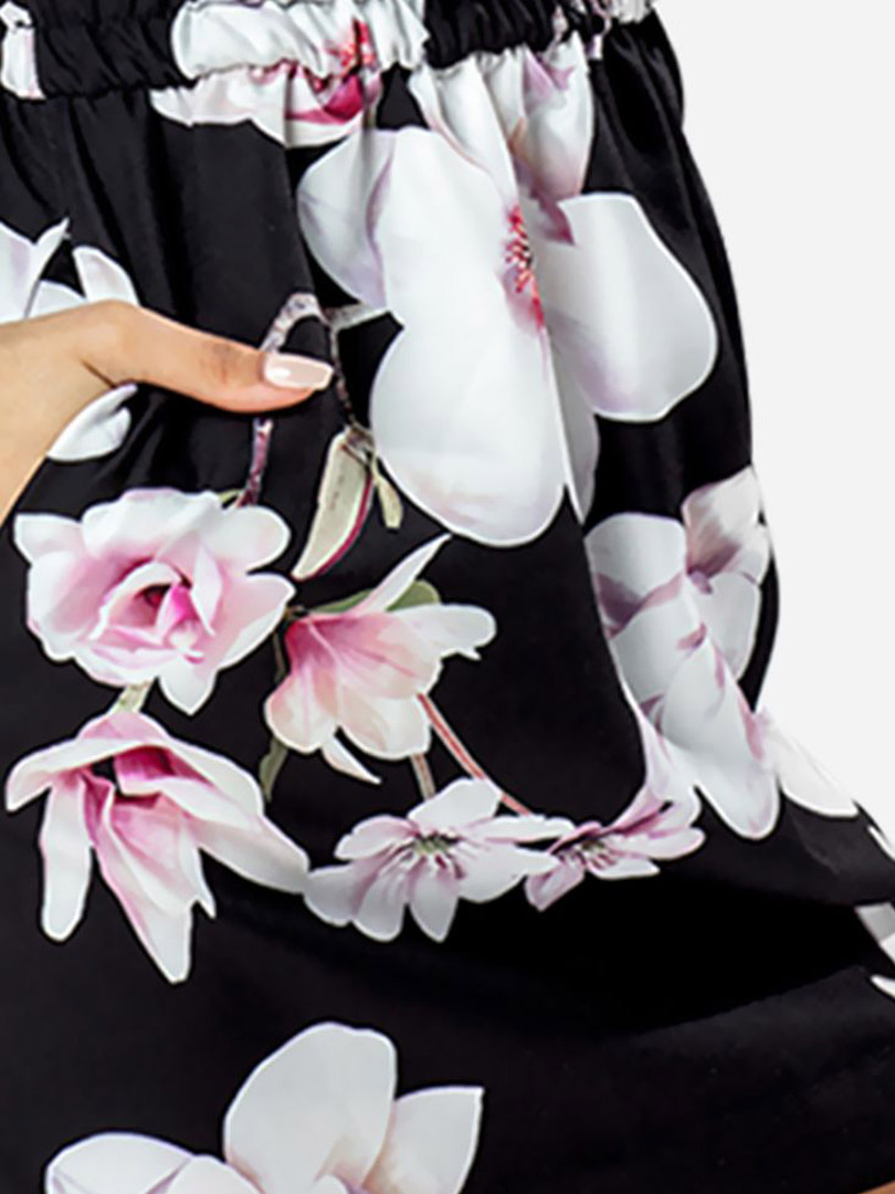 لباس میدی با گلدوزی گلدار - تصویر 4